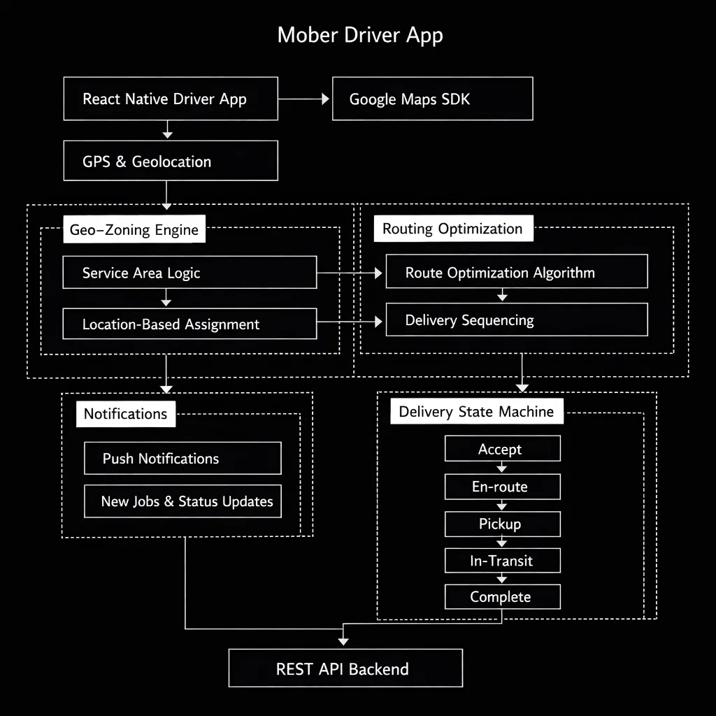 MOBER DRIVER architecture